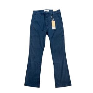 Alexander Jane Pants Womens 10 Dusty Blue Boot Cut Stretch High Rise Zip Fly